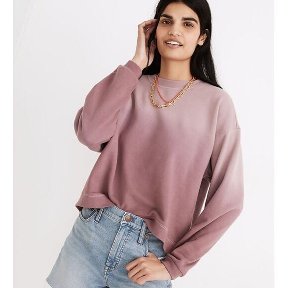 Madewell Dip-Dye (Re)sourced Cotton Swing Sweatshirt XXL - Picture 1 of 9